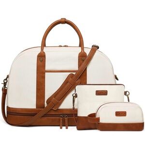 Large Canvas Weekender Bag Set
